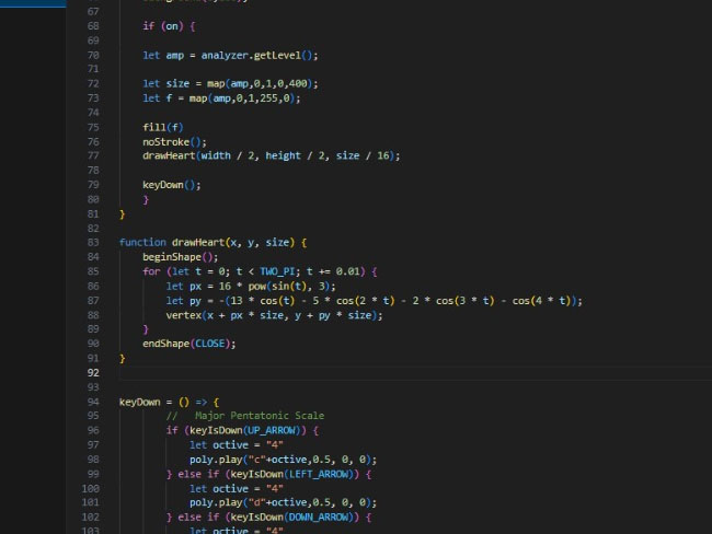 p5.js Tutorial Experimentation